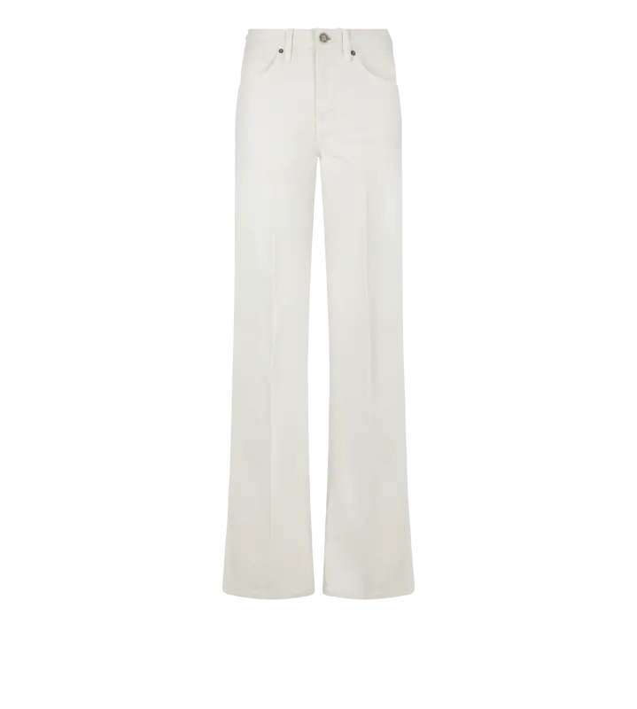 STRETCH TWILL DENIM FLARE PANTS online